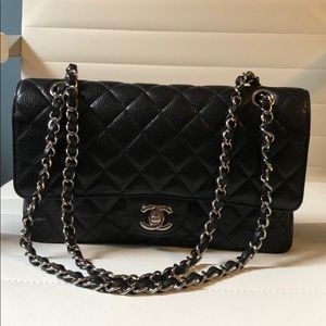 Authentic Chanel Classic Flap Caviar Medium